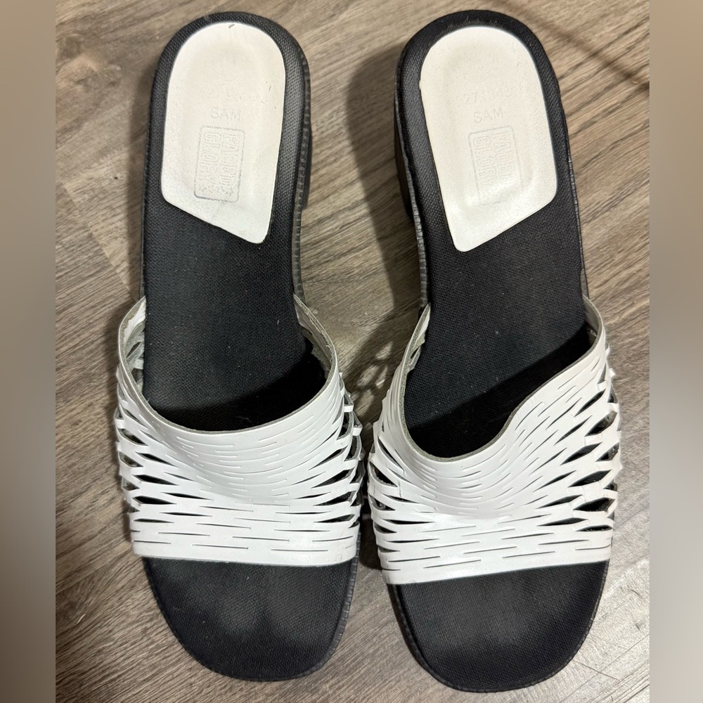 Women's White Slide Sandals
